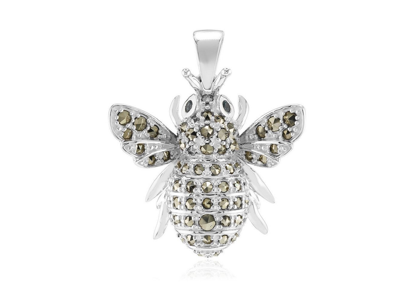 Cavill Kettenanhänger Cavill Silberanhänger Biene 0,63 ct Londonblauer Topas 925 (1-tlg) von Cavill