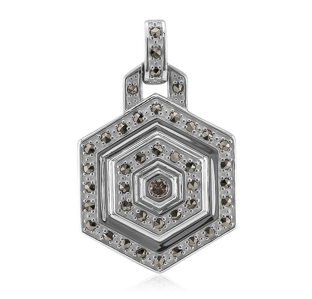 Cavill Kettenanhänger Cavill Silberanhänger Damen mit 0,058 ct Diamant & 0,41 ct Markasit (1-tlg) von Cavill