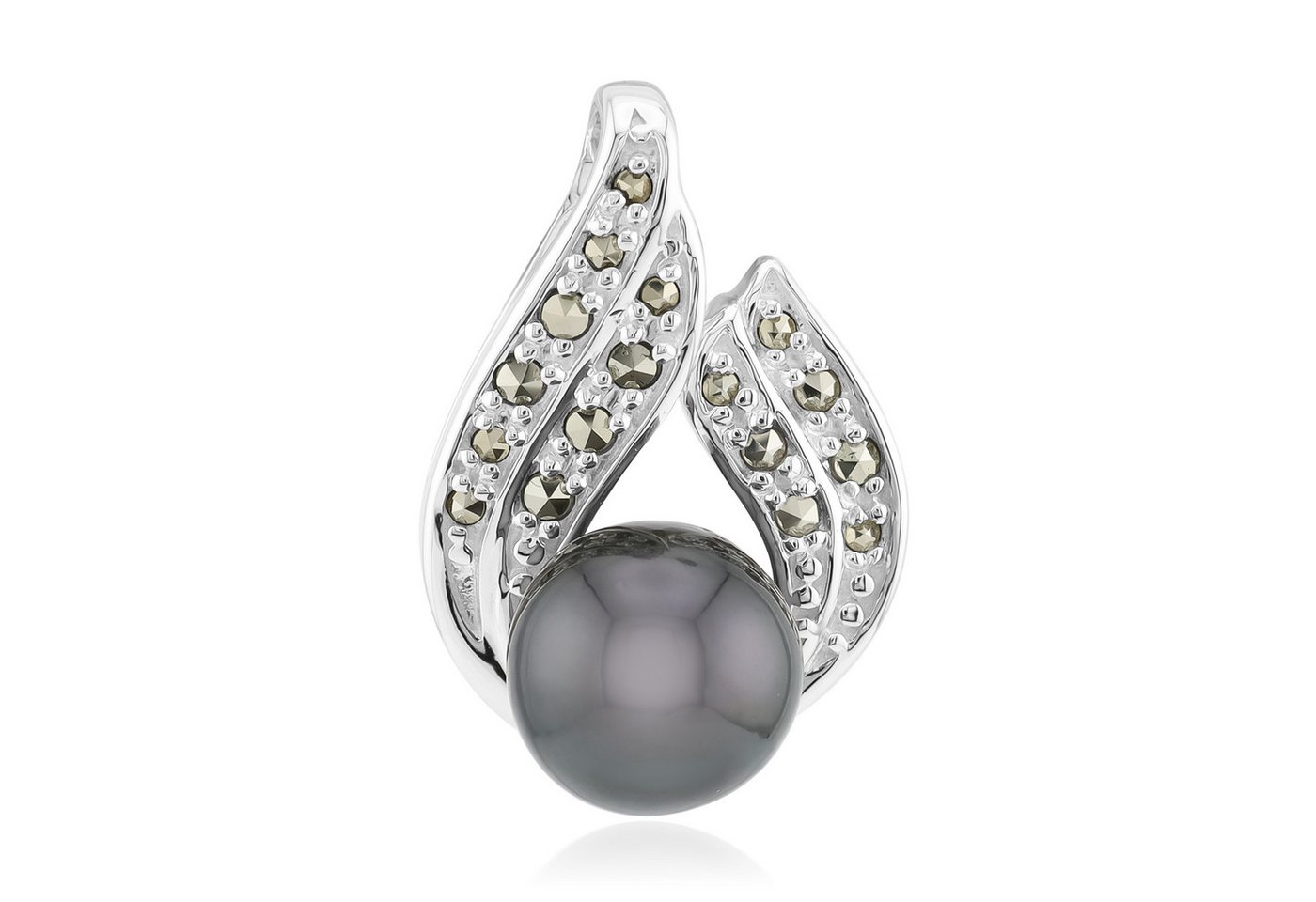 Cavill Kettenanhänger Cavill Silberanhänger Damen mit 8 mm Tahitiperle & 0,15 ct Markasit (1-tlg) von Cavill