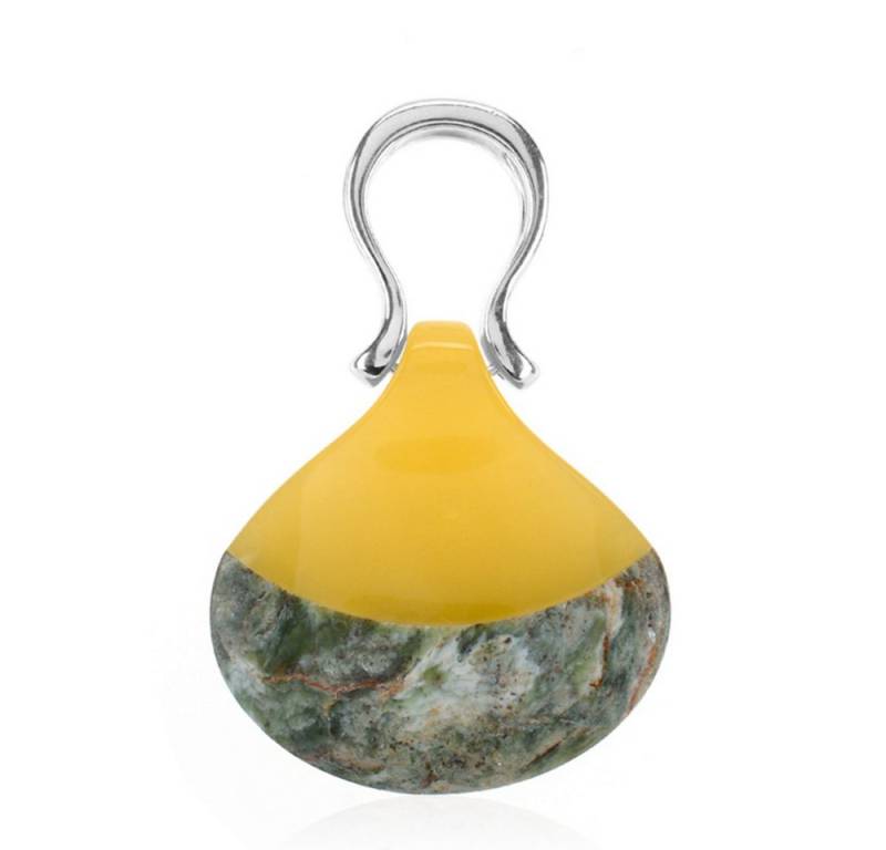 Cavill Kettenanhänger Cavill Silberanhänger Tropfenform 44x30 mm Bernstein Fuchsit (1-tlg) von Cavill