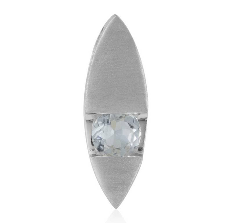 Cavill Kettenanhänger Cavill Weißer Quarz 1,14 ct in 925 Silber, moderner Schmuck (1-tlg) von Cavill