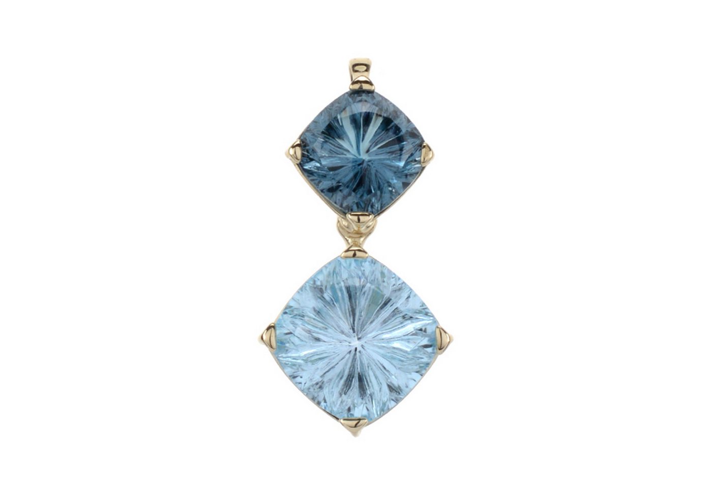 Cavill Kettenanhänger Cavill Goldanhänger 9K mit 6,55 ct himmelblauem & londonblauem Topas (1-tlg) von Cavill