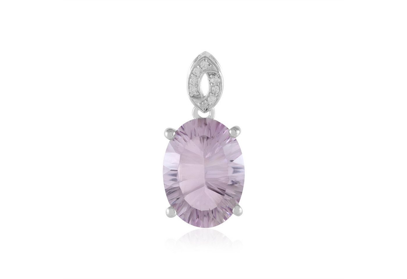 Cavill Kettenanhänger Cavill Silberanhänger mit 7,75 ct Lavendel-Amethyst, 8 Zirkone (1-tlg) von Cavill