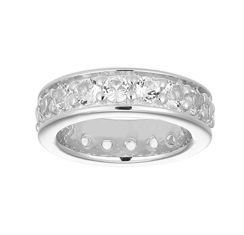Cavill Kettenanhänger Weißer Topas 0,37 ct rund, 925 Sterling Silber, Pavé, modern (1-tlg) von Cavill