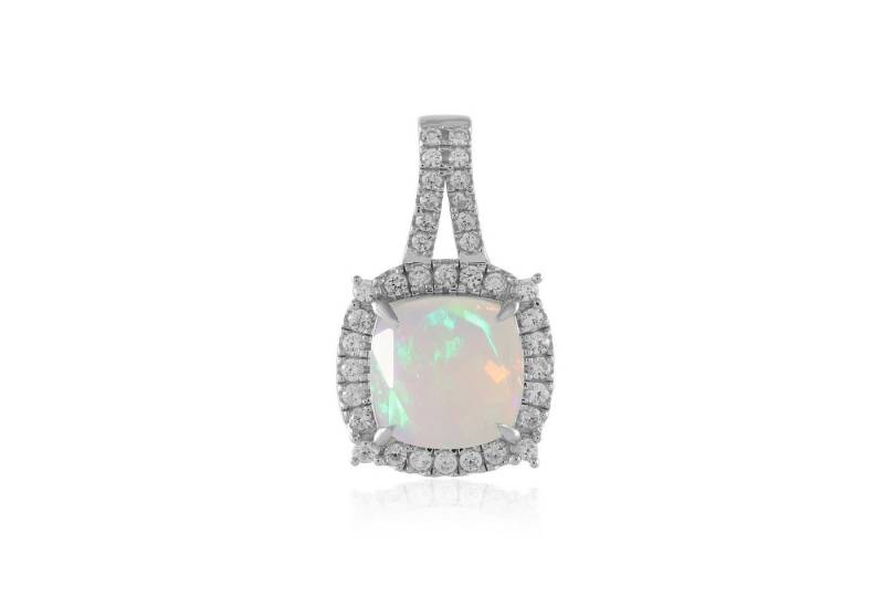 Cavill Kettenanhänger Cavill Ring Sterlingsilber 925, 1,92 ct Welo Opal, Zirkone, Damen (1-tlg) von Cavill