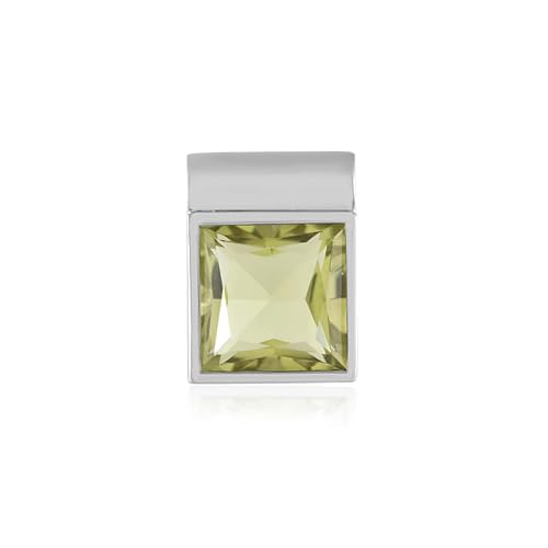 Cavill Limonenquarz Anhänger 6,96 ct Quadratischer Prinzessschliff in Platinierter 925er Sterlingsilberfassung Moderner Silberanhänger Damen aus Brasilien 19x14 mm Cavill Limonenquarz Anhänger 6,96 ct Quadratischer Prinzessschliff in Platinierter 925er Sterlingsilberfassung Moderner Silberanhänger Damen aus Brasilien 19x14 mm von Cavill