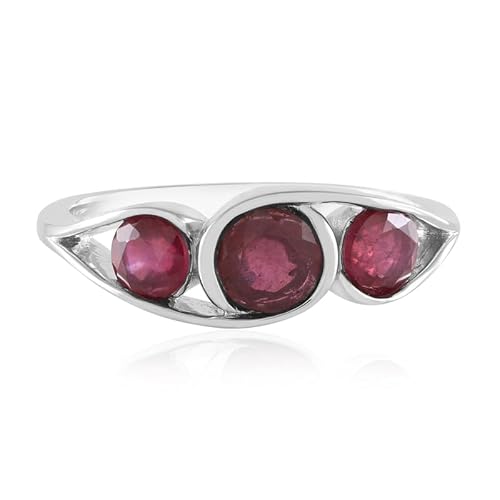 Cavill Madagaskar Rubin Ring 2,309 ct Rundschliff in 925 Sterling Silber Platinierter Damenring Modern Elegantes Trio Design Strahlend Rot Glänzend 22x20 mm Cavill Madagaskar Rubin Ring 2,309 ct Rundschliff in 925 Sterling Silber Platinierter Damenring Modern Elegantes Trio Design Strahlend Rot Glänzend 22x20 mm von Cavill