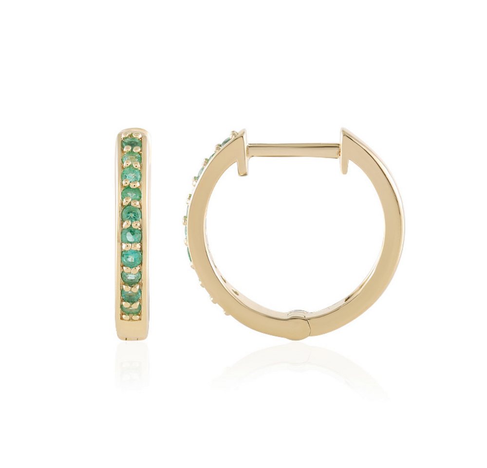 Cavill Ohrring-Set Äthiopischer Smaragd Goldplattierte Silberohrringe (2-tlg) von Cavill