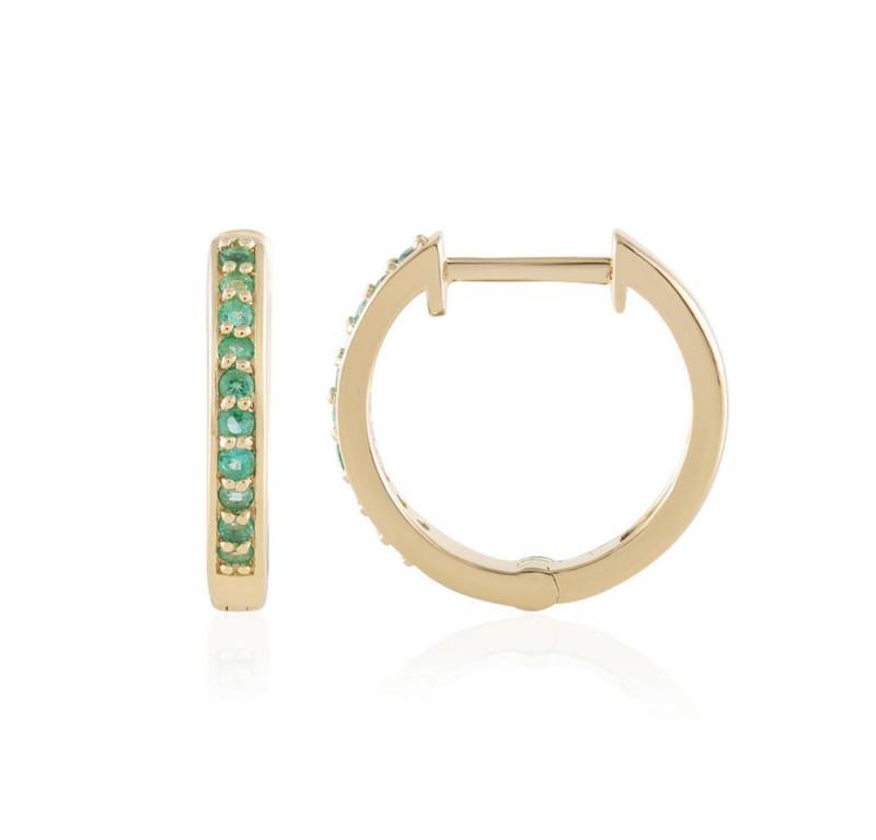 Cavill Ohrring-Set Cavill 925er Sterling Silber Ring, vergoldet, Smaragde 0,32 ct grün (2-tlg) von Cavill