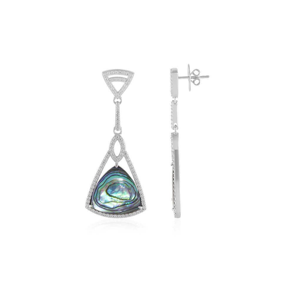 Cavill Ohrring-Set Abalone Trilliant Sterling Silber Ohrringe (2-tlg) von Cavill