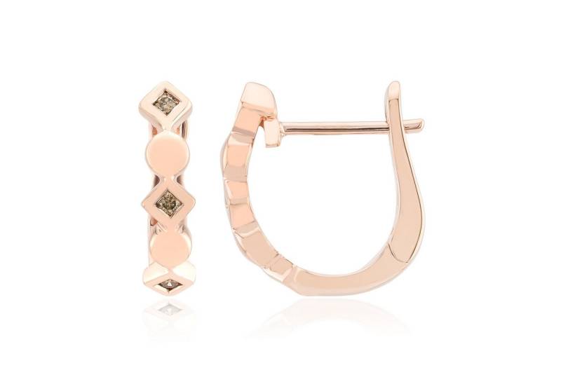 Cavill Ohrring-Set Cavill Damen Ohrringe Sterlingsilber Roségold 0,078 ct Diamanten (2-tlg) von Cavill