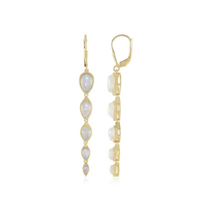 Cavill Ohrring-Set Elegante blaue Mondstein Ohrringe Damen Sterlingsilber 5,00 ct (2-tlg) von Cavill