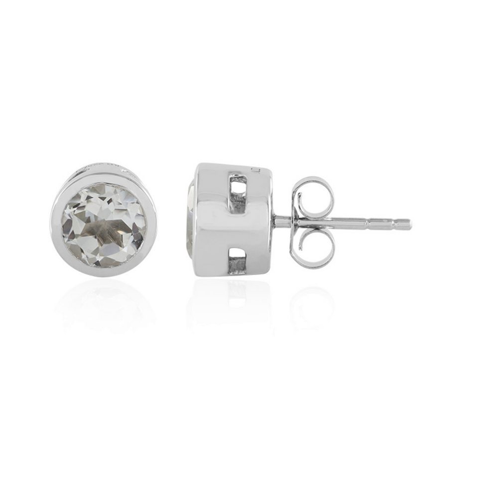 Cavill Ohrring-Set Cavill Damen Ohrstecker 2,88 ct Weißer Topas rund 7 mm silber (2-tlg) von Cavill