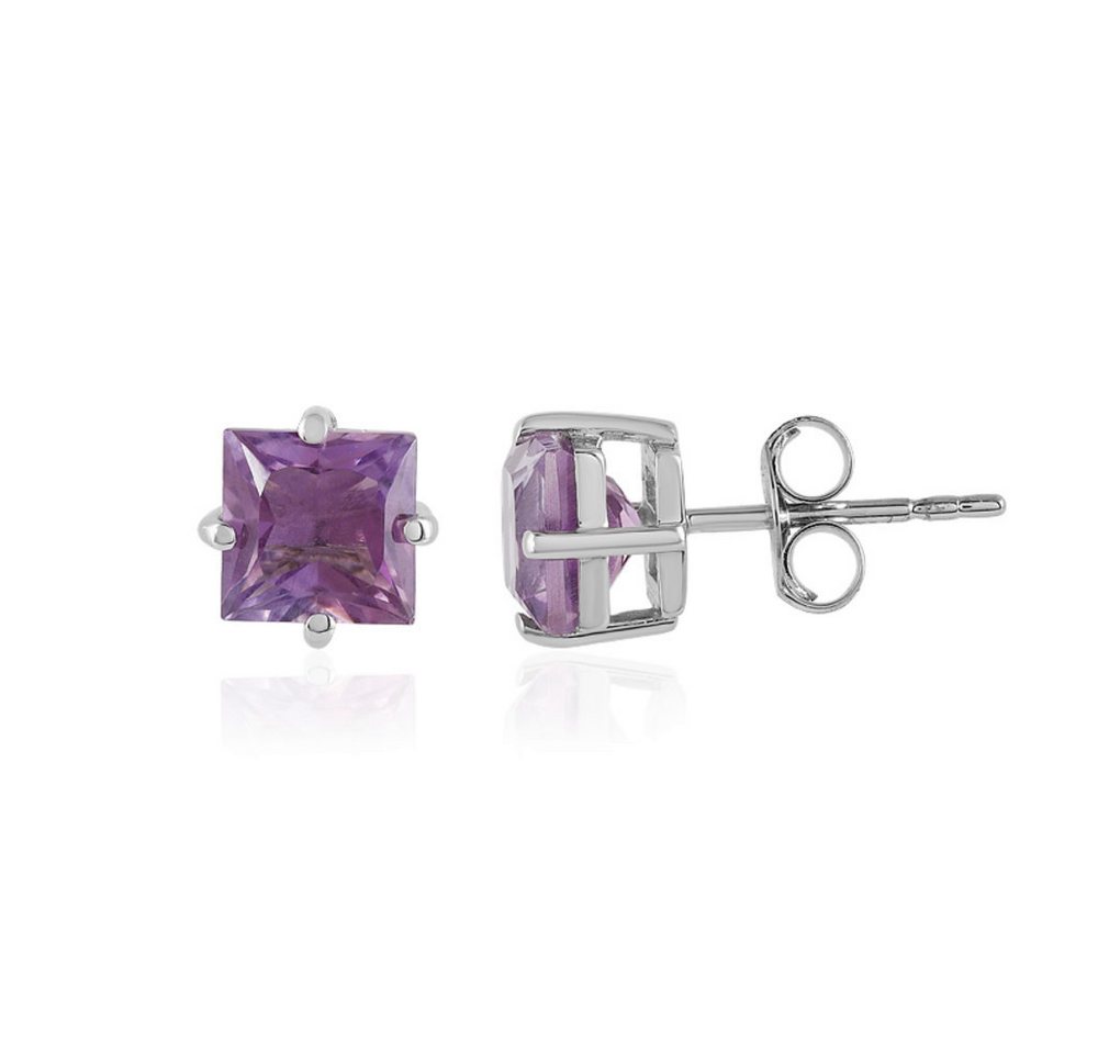 Cavill Ohrring-Set Cavill Ohrringe Damen Amethyst 1,89 ct Sterlingsilber Quadrat (2-tlg) von Cavill