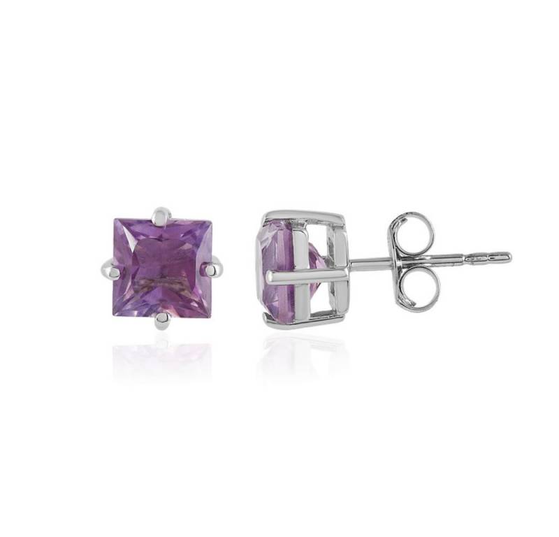 Cavill Ohrring-Set Cavill Ohrringe Damen Amethyst 1,89 ct Sterlingsilber Quadrat (2-tlg) von Cavill