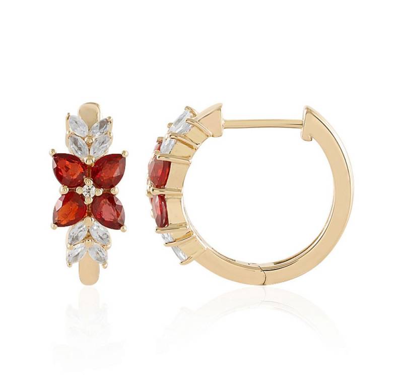 Cavill Ohrring-Set Cavill 1,28 ct Rubin & 375er Gelbgold Ohrringe Tropfen Zirkone (2-tlg) von Cavill