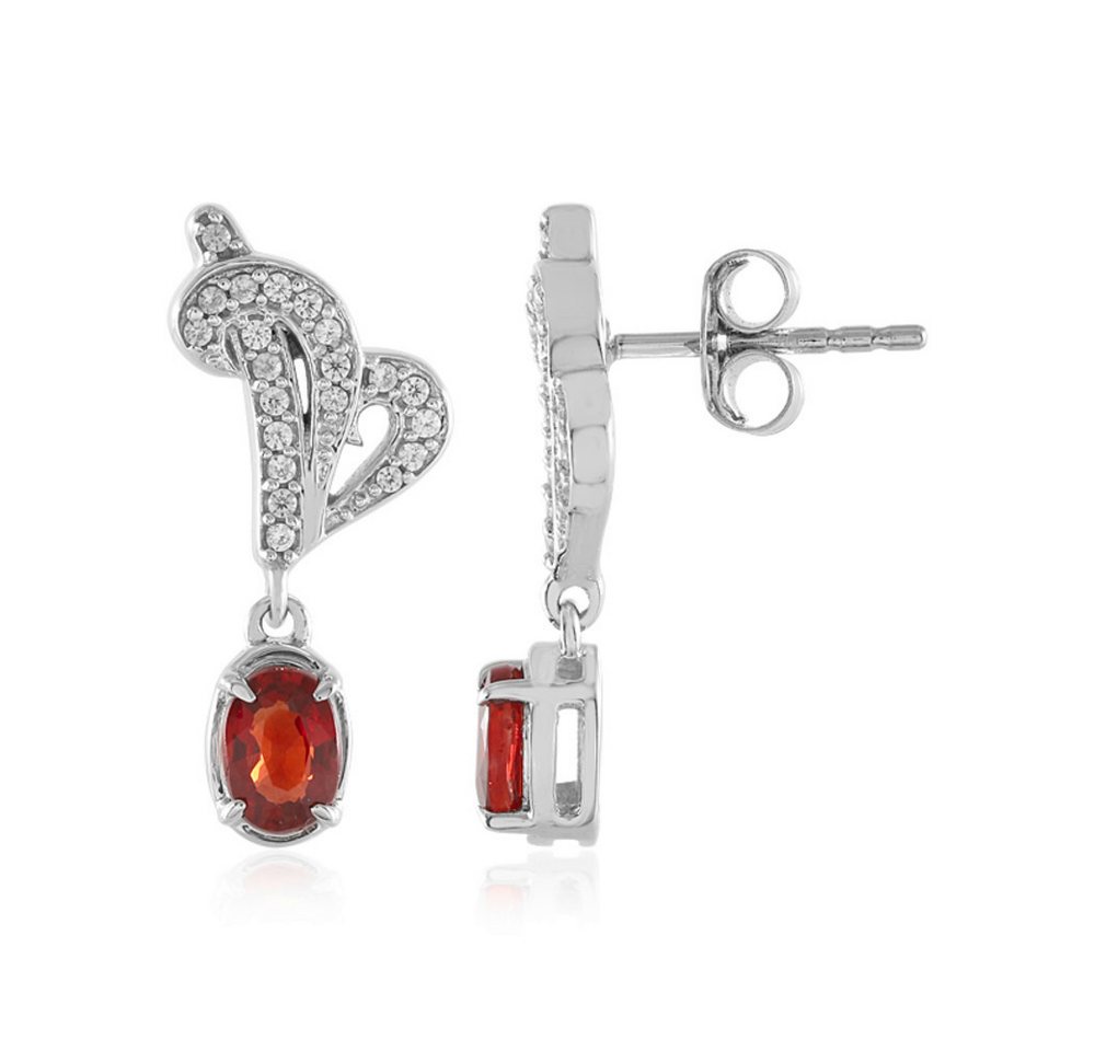Cavill Ohrring-Set Cavill 925 Sterling Silber Ohrringe mit 1,245 ct Rubin oval, rot (2-tlg) von Cavill