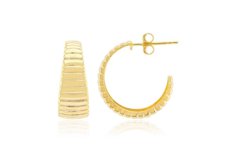 Cavill Ohrring-Set Cavill 925er Sterlingsilber vergoldete Creolen 21 mm Gold (2-tlg) von Cavill