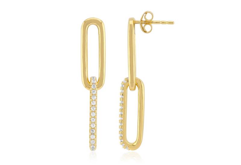 Cavill Ohrring-Set Cavill Damen Ohrringe 0,54 ct Zirkon vergoldet 925 Silber (2-tlg) von Cavill