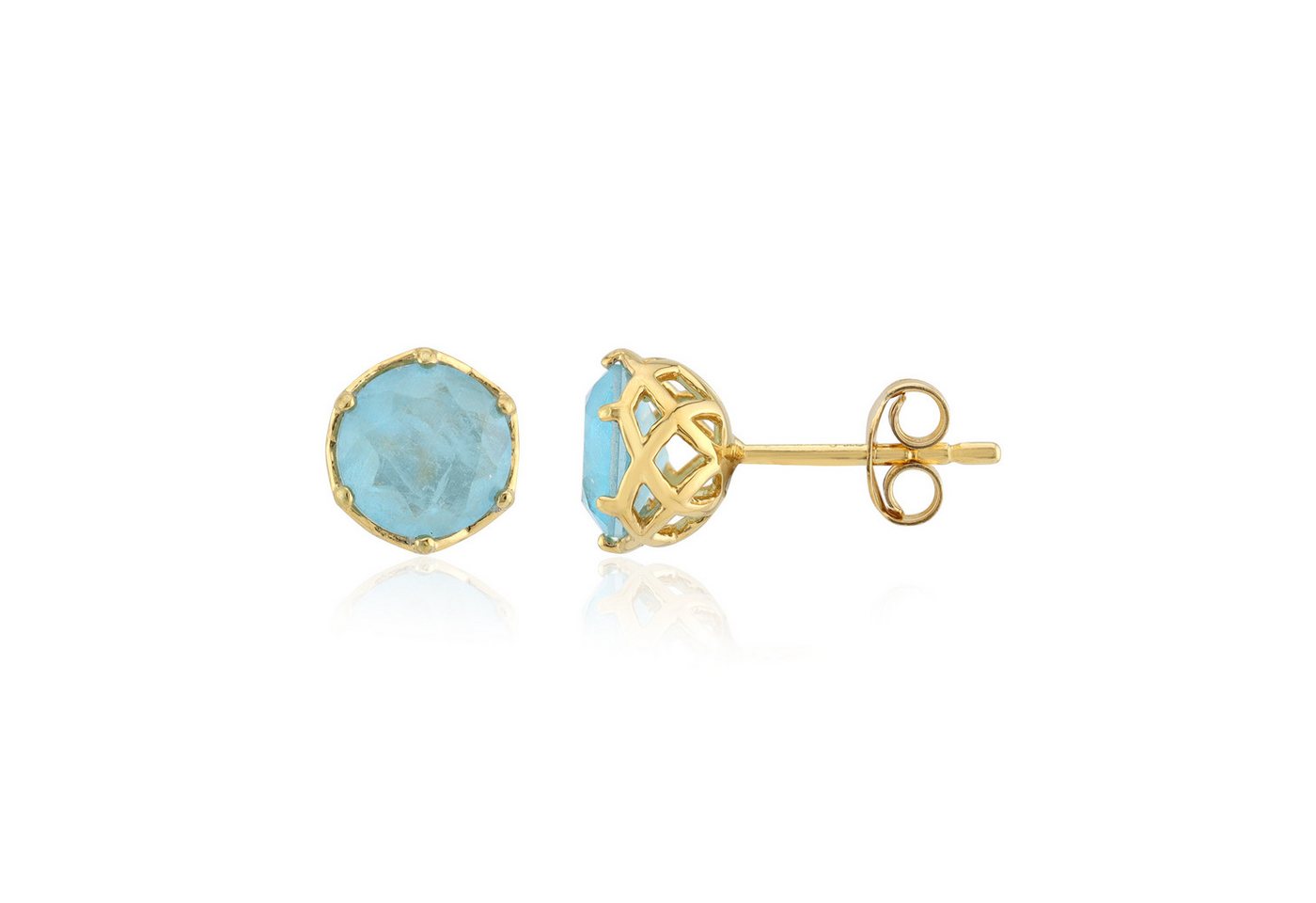 Cavill Ohrring-Set Cavill Damen Ohrringe 925er Sterlingsilber, blau 2,20 ct rund (2-tlg) von Cavill