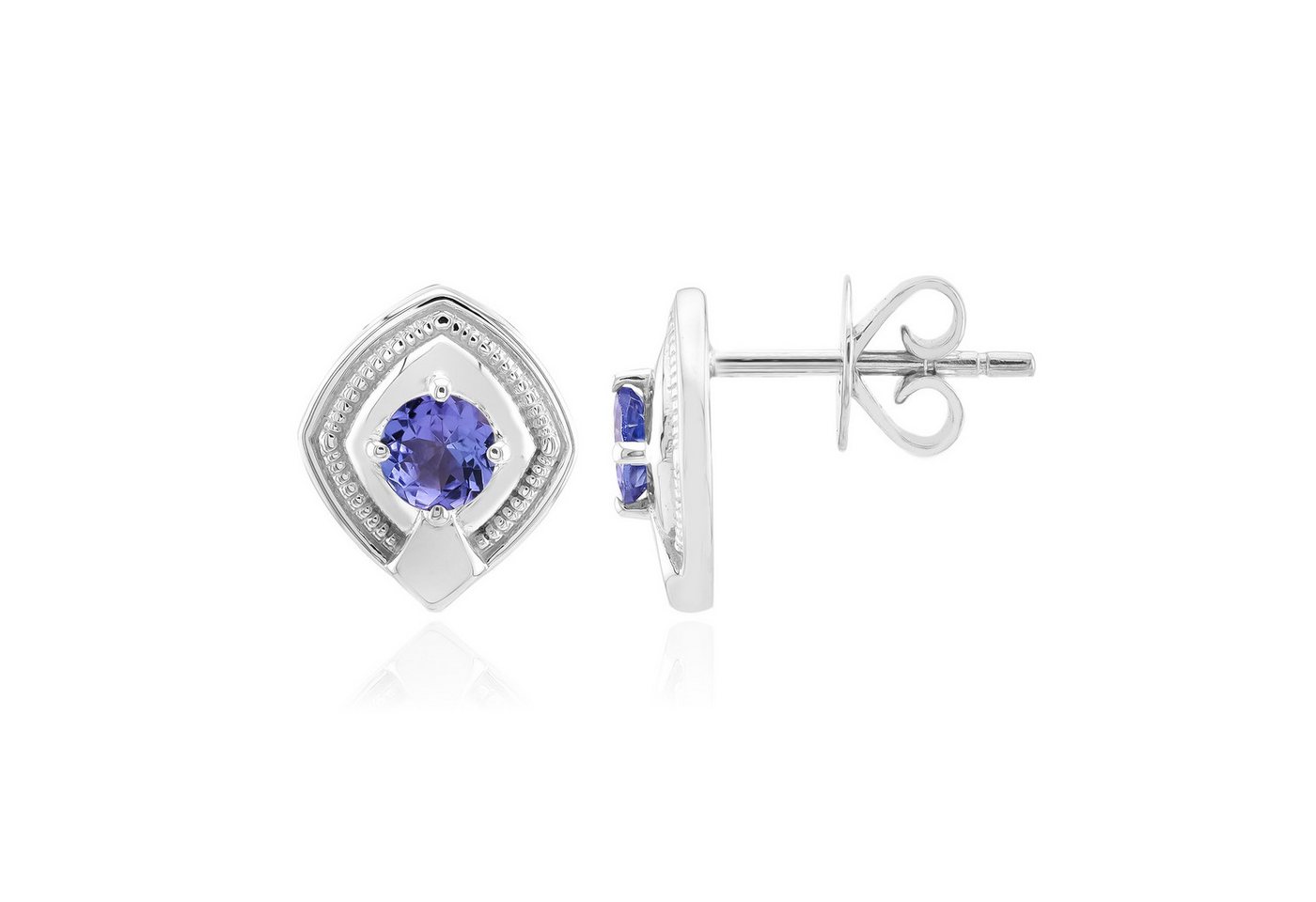 Cavill Ohrring-Set Cavill Damen Ohrschmuck 925 Silber, 0,51 ct Tansanit, lila Brillant (2-tlg) von Cavill
