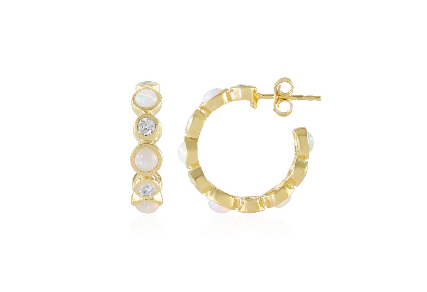 Cavill Ohrring-Set Cavill Ohrringe Damen 925 Silber vergoldet, 2,91 ct Weißtopas (2-tlg) von Cavill