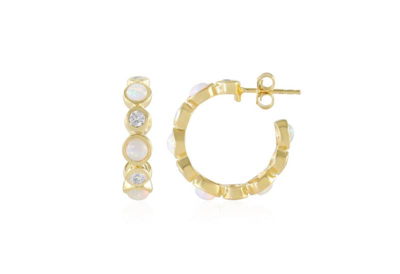 Cavill Ohrring-Set Cavill Ohrringe Damen 925 Silber vergoldet, 2,91 ct Weißtopas (2-tlg) von Cavill