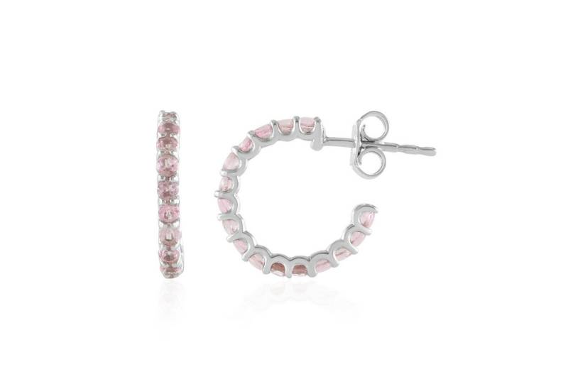 Cavill Ohrring-Set Cavill Pinkfarbene Turmalin Creolen 1,12 ct Silber 16 mm Damen (2-tlg) von Cavill