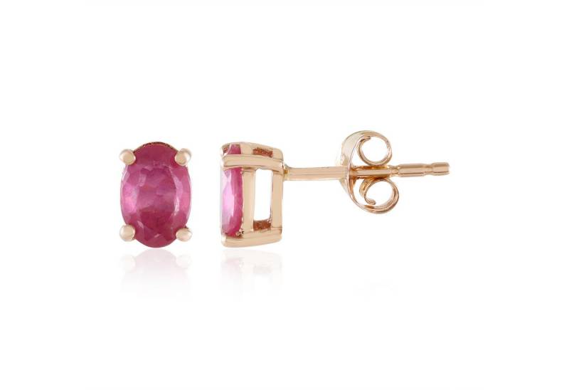 Cavill Ohrring-Set Cavill Roségold Ohrringe, 1,08 ct rosa Saphire, Ovalschliff, Damen (2-tlg) von Cavill