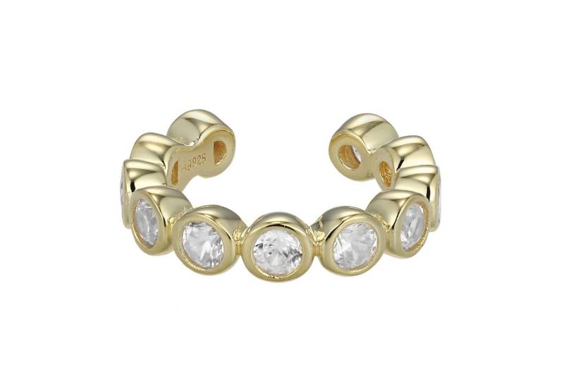 Cavill Ohrring-Set Cavill Silberohrklemme, vergoldet, 11 Zirkone 0,40 ct, flexibel (2-tlg) von Cavill