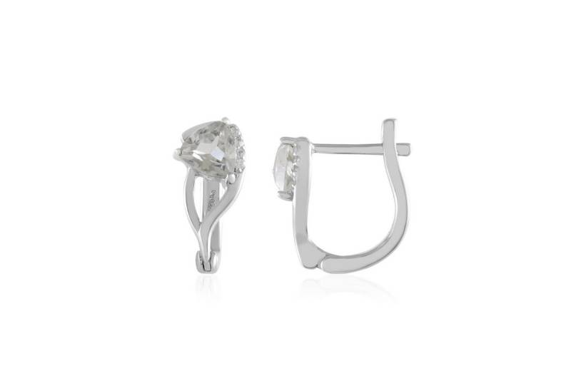 Cavill Ohrring-Set Cavill Silberohrringe Damen 0,806 ct Topas, 925 Silber platin (2-tlg) von Cavill