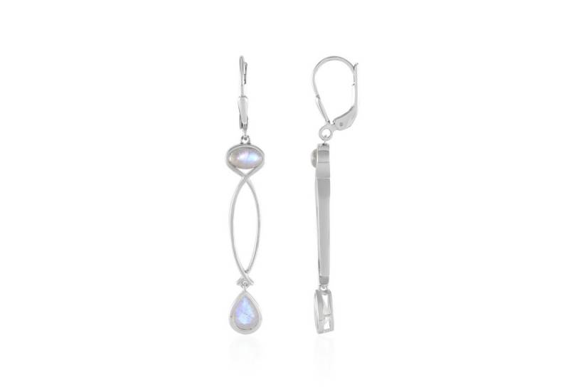 Cavill Ohrring-Set Cavill Sterling Silber Ohrringe 2,34 ct Regenbogen Mondstein Damen (2-tlg) von Cavill