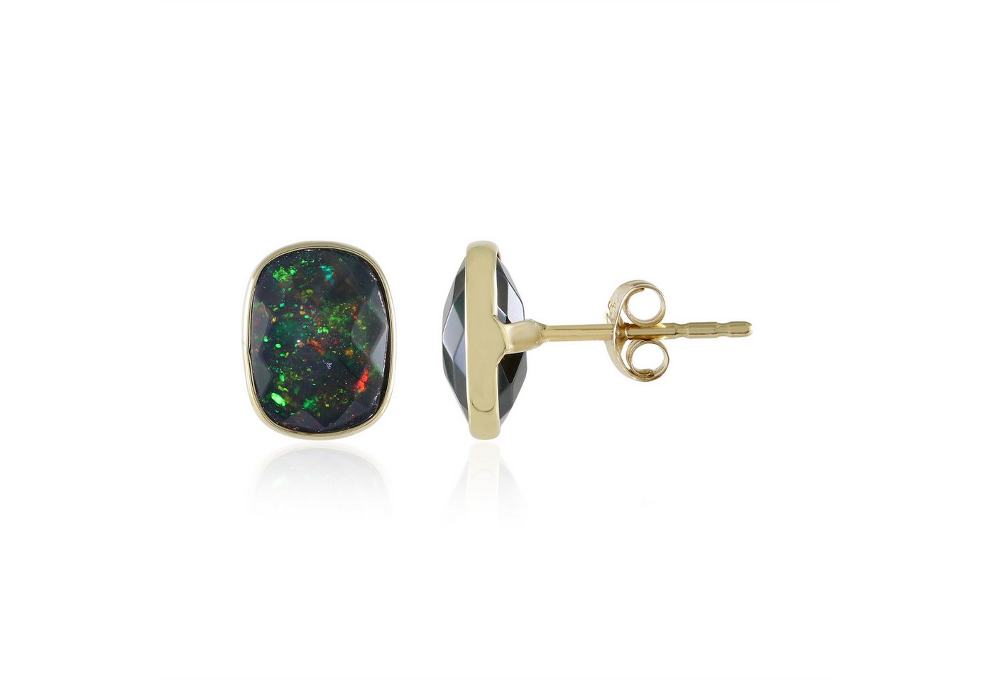 Cavill Ohrring-Set Cavill elegante Ohrringe 375er Gelbgold mit 1,89 ct Opal oval (2-tlg) von Cavill