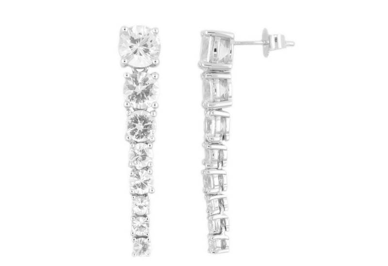 Cavill Ohrring-Set Danburit Ohrhänger Damen 925 Silber, 5,922 ct Brillantschliff, elegant (2-tlg) von Cavill