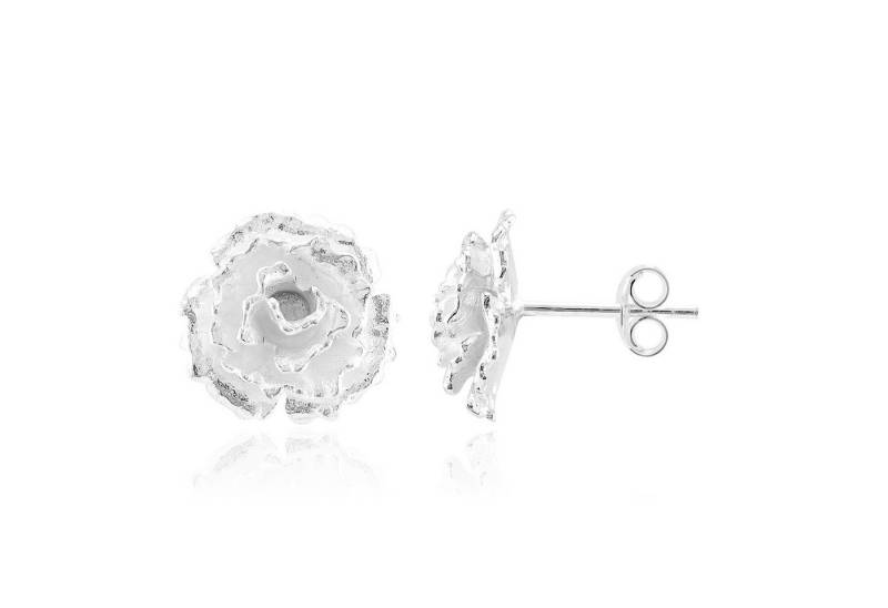 Cavill Ohrring-Set Cavill Ohrringe 925 Sterling Silber, Rosen, floral, 13 mm, Damen (2-tlg) von Cavill