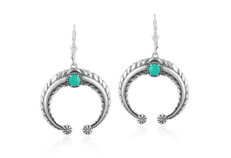 Cavill Ohrring-Set Grüne Türkis Ohrringe 0,675 ct, 925 Sterlingsilber, Damen (2-tlg) von Cavill