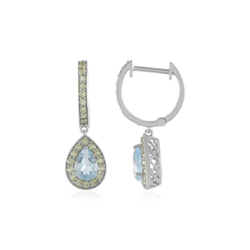 Cavill Ohrring-Set Cavill Damen Silberohrringe mit 1,8 ct Topas & 0,75 ct Peridot (2-tlg) von Cavill