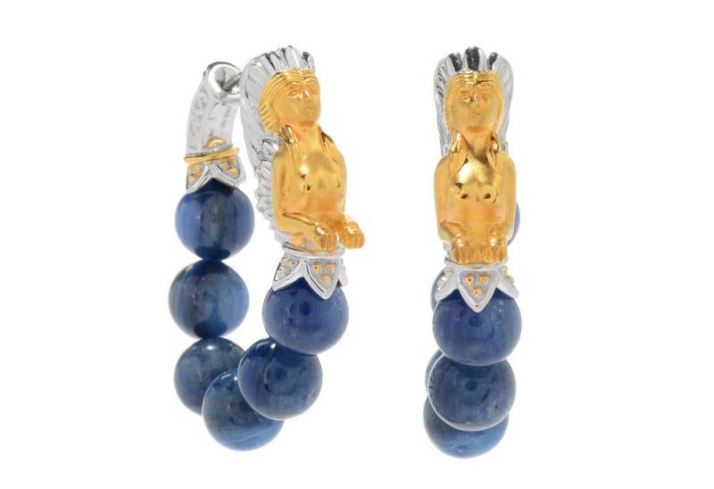 Cavill Ohrring-Set Kyanit Ohrringe Damen 51,3 ct 925 Silber blau Echtschmuck (2-tlg) von Cavill