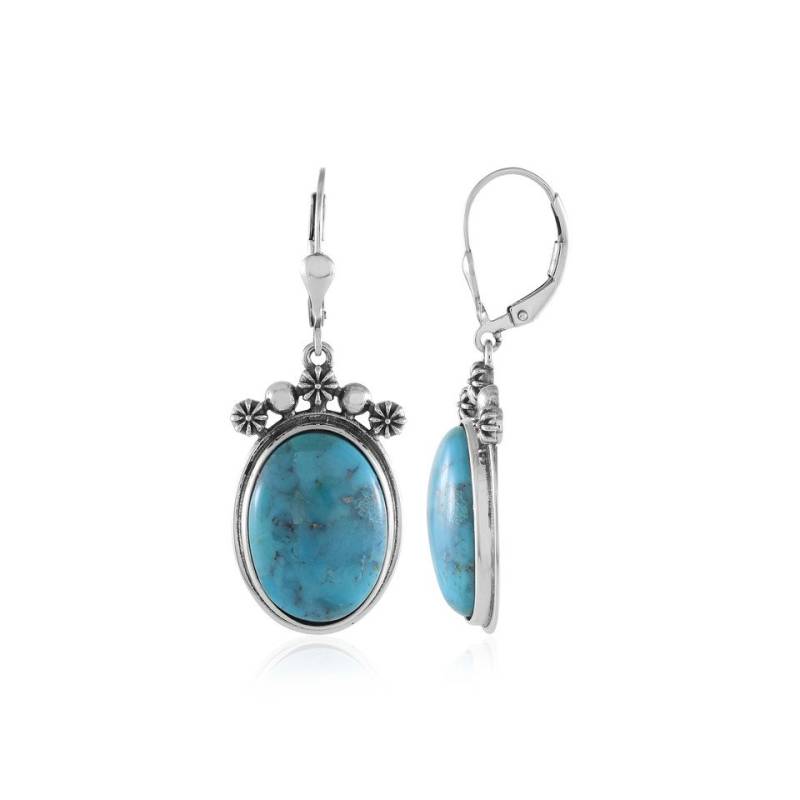 Cavill Ohrring-Set Cavill Türkis Ohrringe 12,69 ct Sterlingsilber 925 Damen Echtschmuck (2-tlg) von Cavill