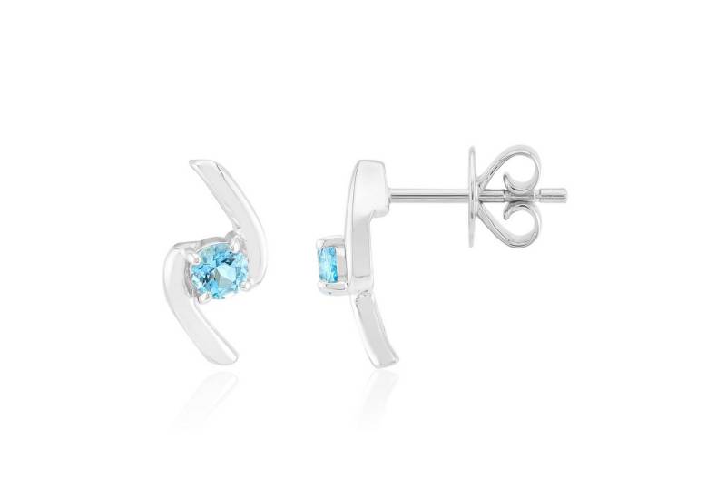 Cavill Ohrring-Set Cavill Mosambik Aquamarin Ohrstecker 925 Silber, 0,24 ct rund (2-tlg) von Cavill