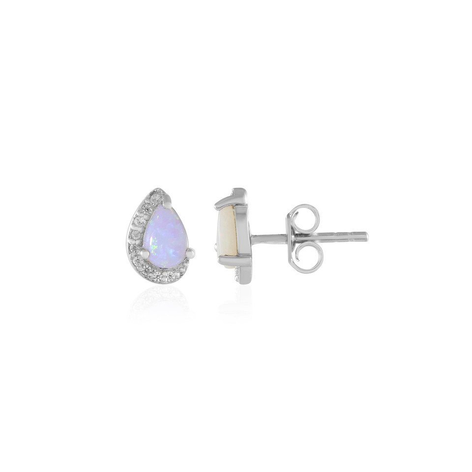 Cavill Ohrring-Set Opal & Zirkon Sterlingsilber-Ohrringe (2-tlg) von Cavill