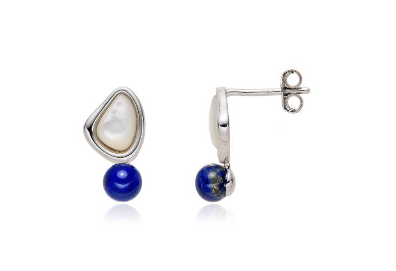 Cavill Ohrring-Set Perlmutt-Lapis-Silber-Ohrringe (2-tlg) von Cavill