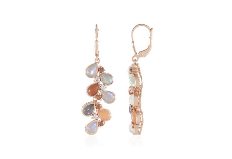 Cavill Ohrring-Set Cavill 925er Silber Ohrringe mit 7,25 ct Mondstein, rosévergoldet (2-tlg) von Cavill