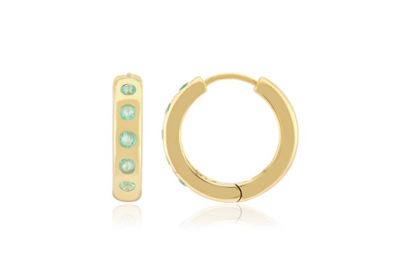 Cavill Ohrring-Set Cavill Echtschmuck Ohrringe 925 Silber vergoldet, 0,33 ct Smaragd grün (2-tlg) von Cavill