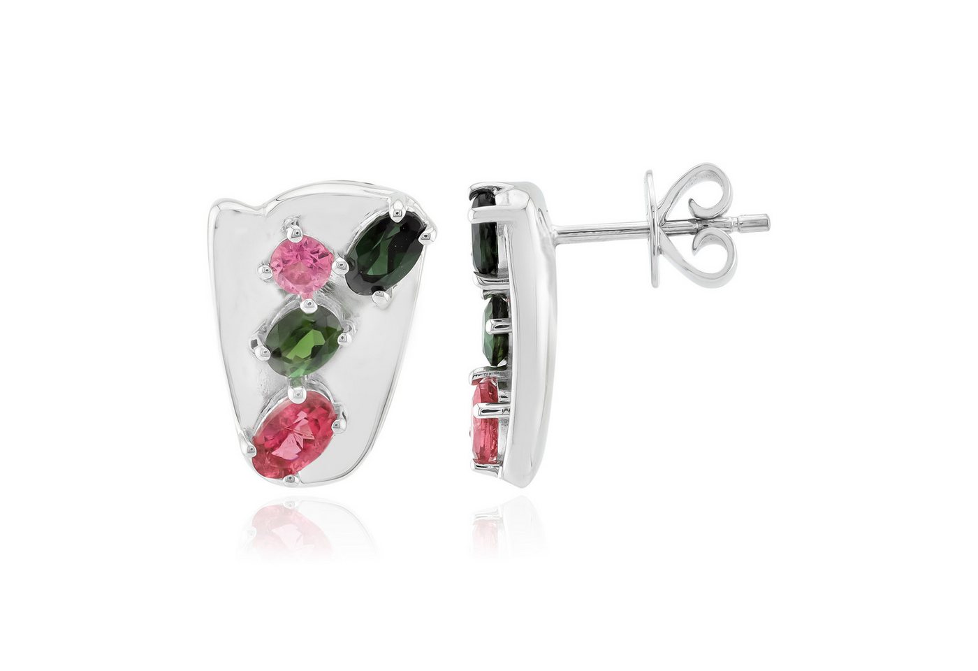 Cavill Ohrring-Set Sterlingsilber Ohrhänger Damen, 1,24 ct brasilianischer Turmalin Oval (2-tlg) von Cavill