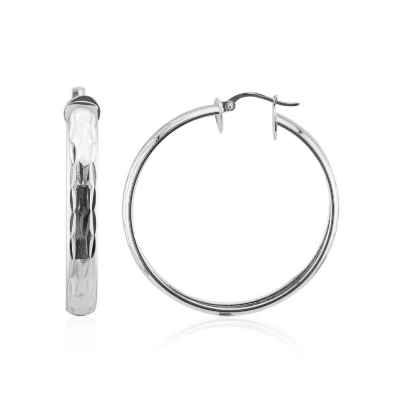 Cavill Ohrring-Set Cavill 925er Sterlingsilber Creolen, gehämmert, 20 mm, Damen (2-tlg) von Cavill