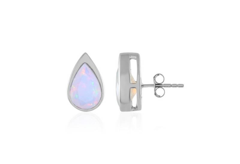 Cavill Ohrring-Set Welo-Opal Tropfen Ohrringe 2,95 ct Silber platinbeschichtet Damen (2-tlg) von Cavill