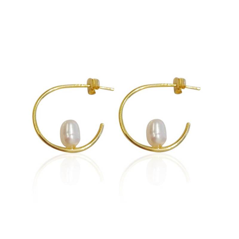Cavill Perlenohrringe Exquisite Perlenketten aus vergoldetem Silber mit Ohrringen (2-tlg) von Cavill