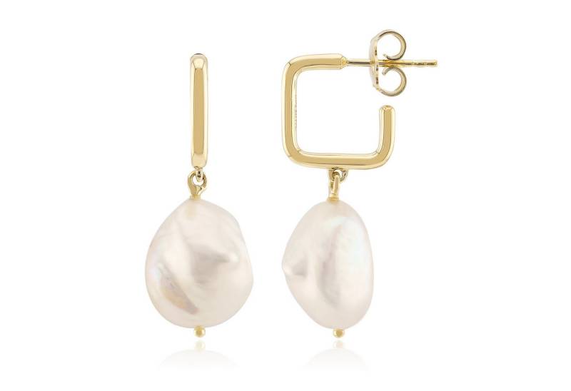 Cavill Perlenohrringe Cavill vergoldete Süßwasserperlen, 35 mm, Damen Echtschmuck Silber (2-tlg) von Cavill