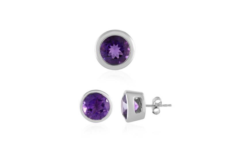 Cavill Schmuckset Sibirischer Amethyst 11,30 ct Ohrringe & Anhänger Silber platiert (1-tlg) von Cavill